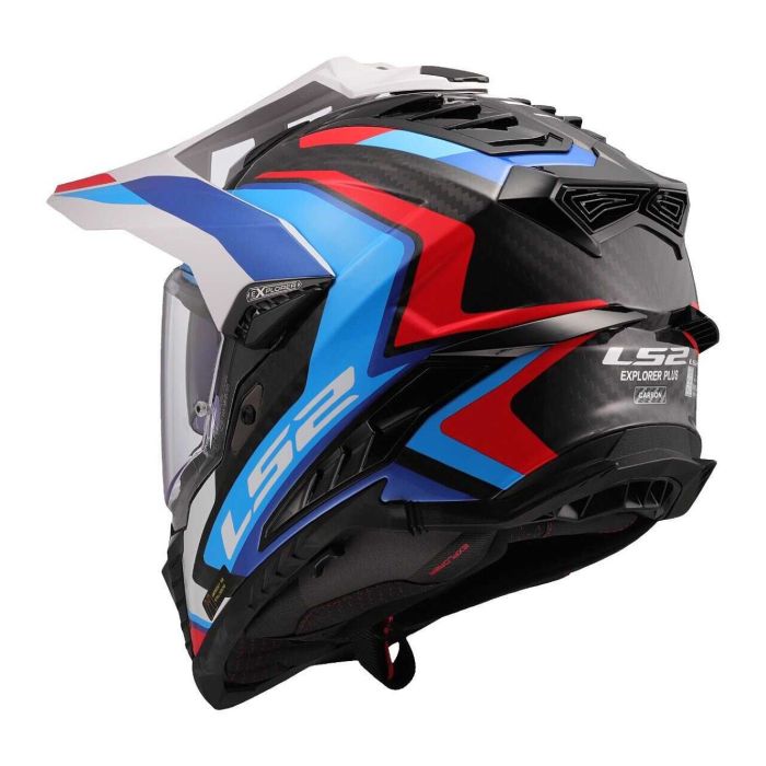 Casco Adventure Ls2 Mx701 Explorer C Frontier II White Blue