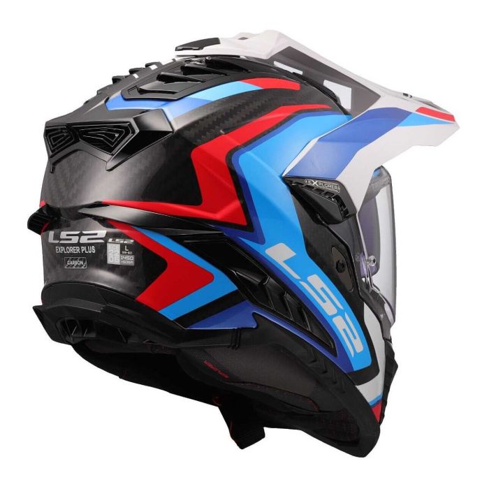 Casco Adventure Ls2 Mx701 Explorer C Frontier II White Blue