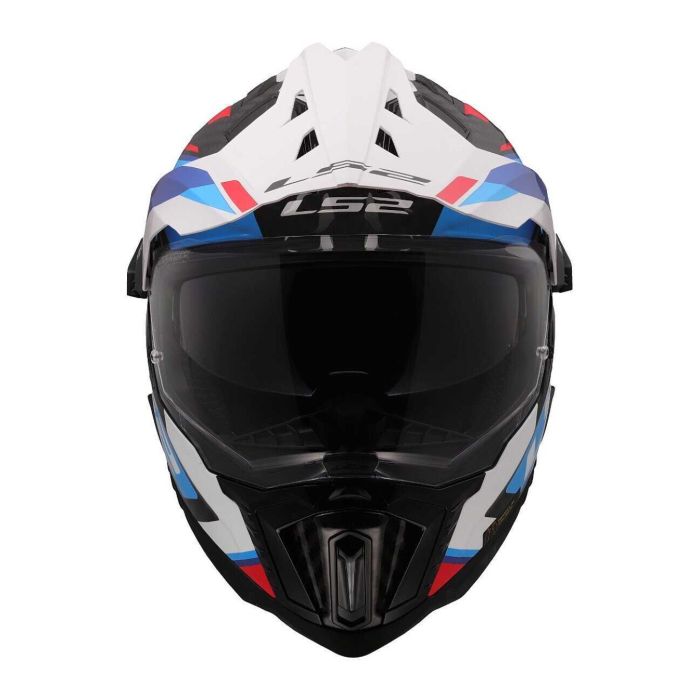 Casco Adventure Ls2 Mx701 Explorer C Frontier II White Blue