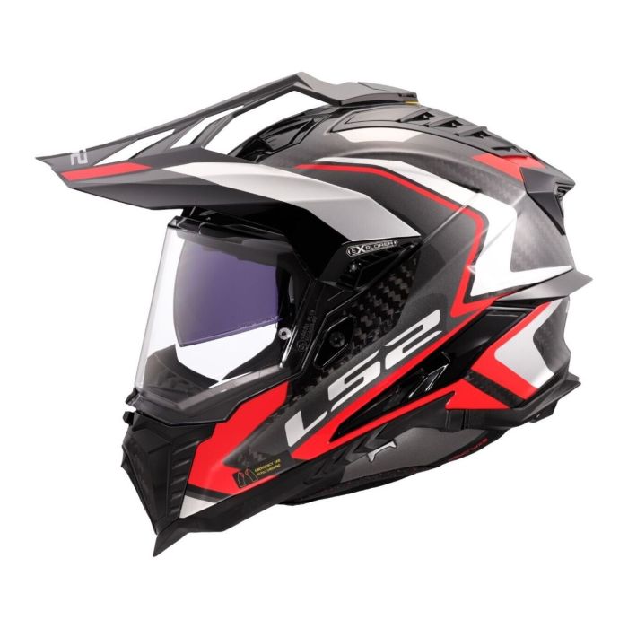 Casco Adventure Ls2 Mx701 Explorer C Frontier II Red