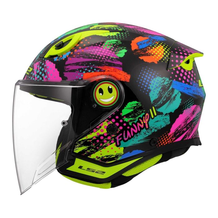 Casco Jet Ls2 Of622 Funny II Joy Black