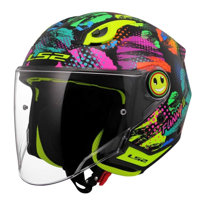 Casco Jet Ls2 Of622 Funny II Joy Black