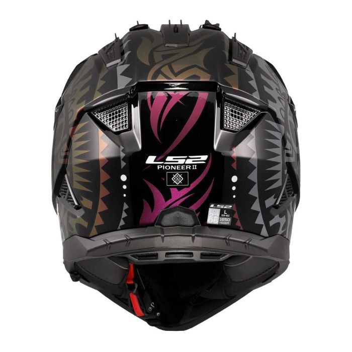 Casco Adventure Ls2 Mx702 Pioneer Ii Rangi Black