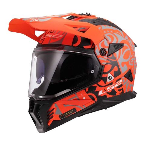 Casco Adventure Ls2 Mx702 Pioneer II Rangi Orange