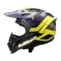 Casco Adventure Ls2 Mx703 X-force Galuo Grey H-v Yellow