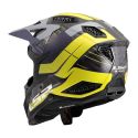 Casco Adventure Ls2 Mx703 X-force Galuo Grey H-v Yellow