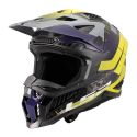 Casco Adventure Ls2 Mx703 X-force Galuo Grey H-v Yellow