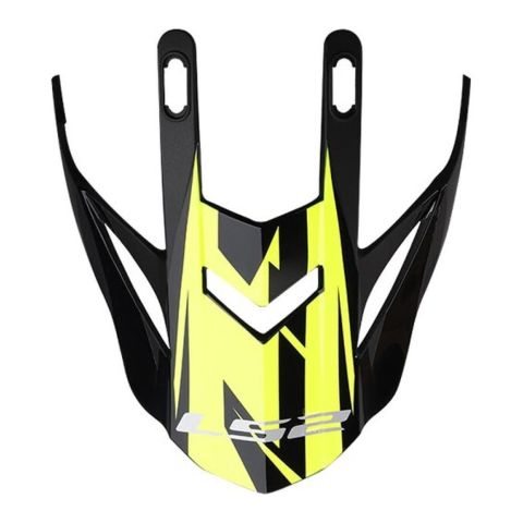 Frontino Ls2 Per Casco Mx437 Evo Roar Black H-v Yellow