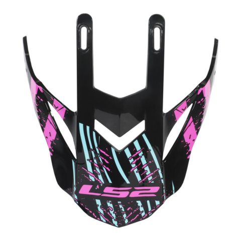 Frontino Ls2 Per Casco Mx437 Evo Verve B Lack Fluo Pink