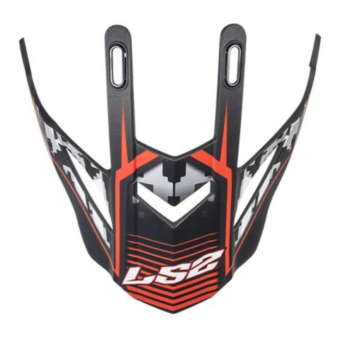 Frontino Ls2 Per Casco Mx436 Evo Saturn Matt Black Red