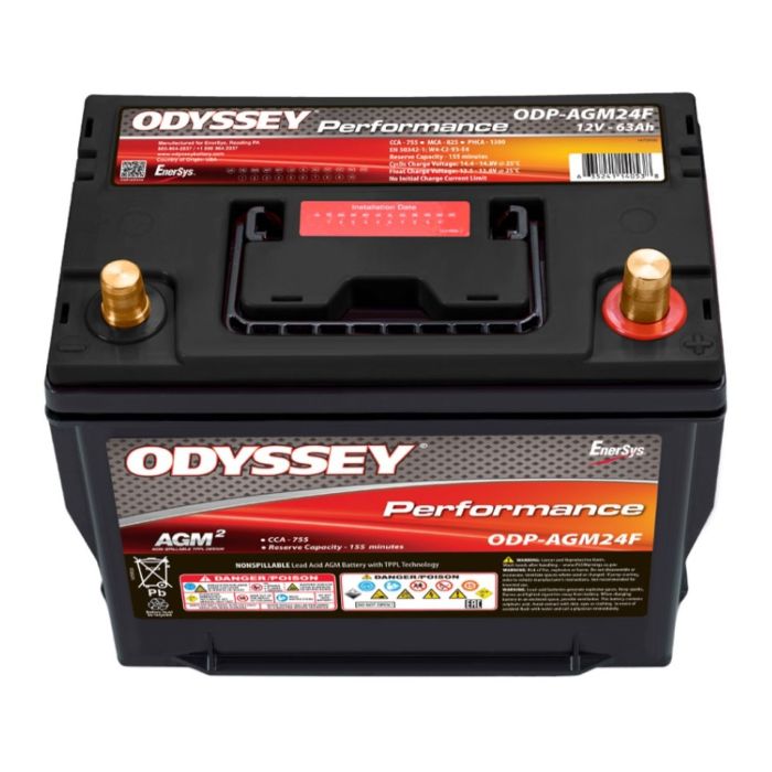 Batteria Odyssey Odp-agm24f (ex 24f-725) Agm Performace Auto 63 Ah.