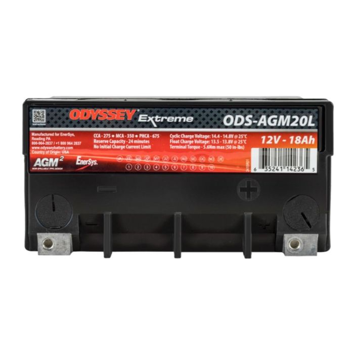 Batteria Odyssey Ods-agm20l Agm Extreme Series 18 Ah.