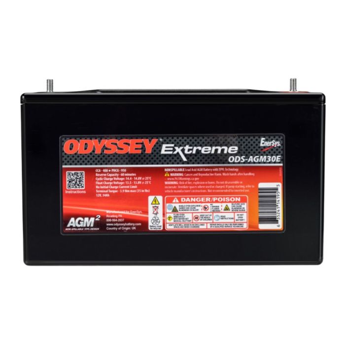 Batteria Odyssey Ods-agm30e (ex Pc950) Agm Extreme Series 34 Ah.