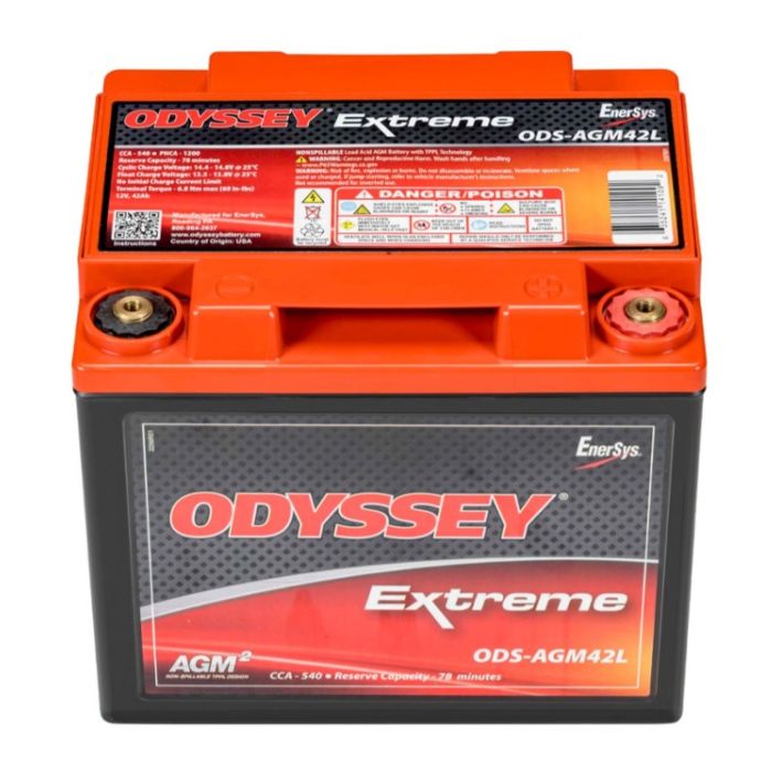 Batteria Odyssey Ods-agm42l (ex Pc1200) Agm Extreme Series 42 Ah.