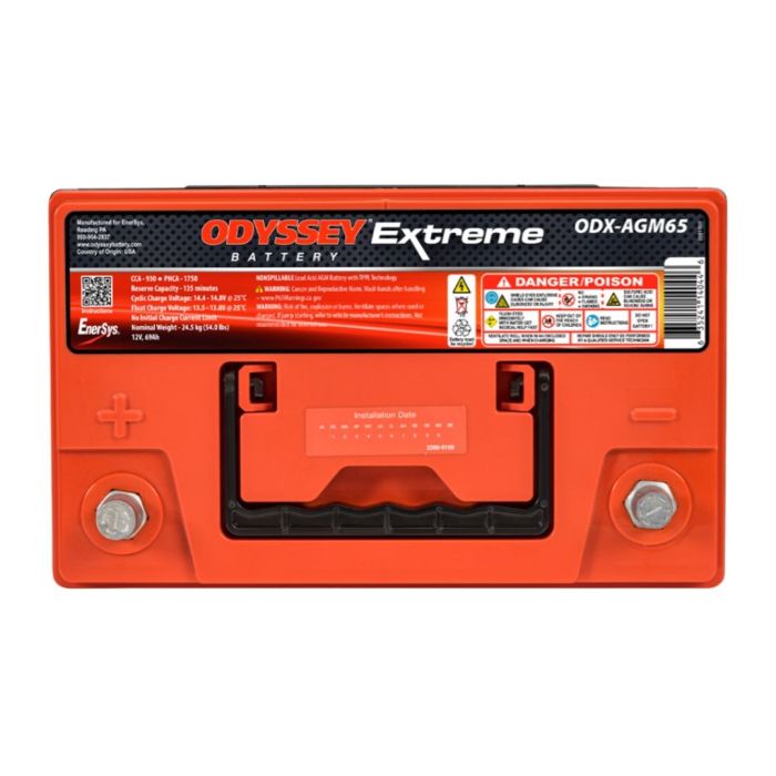 Batteria Odyssey Odp-agm65 (ex 65-760) Agm Performance Auto 64 Ah.
