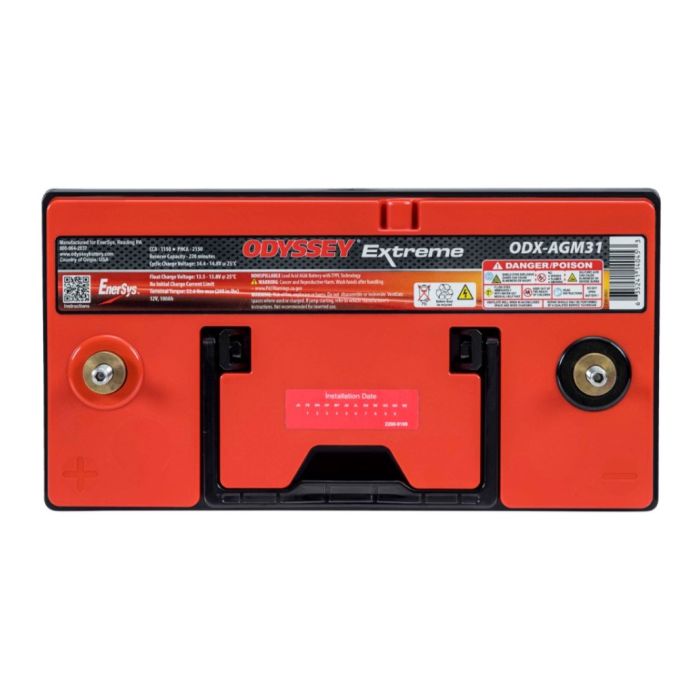 Batteria Odyssey Odx-agm31 (ex 31-pc2150s) Agm Extreme Series 100 Ah.