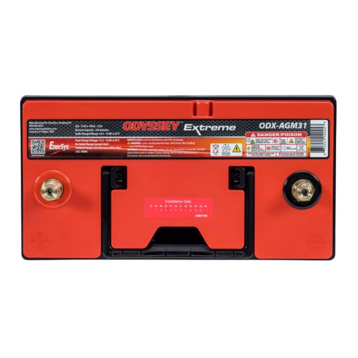 Batteria Odyssey Odx-agm31a (ex 31-pc2150t) Agm Extreme Series 100 Ah.