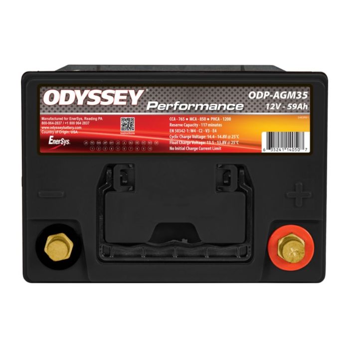 Batteria Odyssey Odp-agm35 (ex 35-675) Agm Performance Auto 59 Ah.