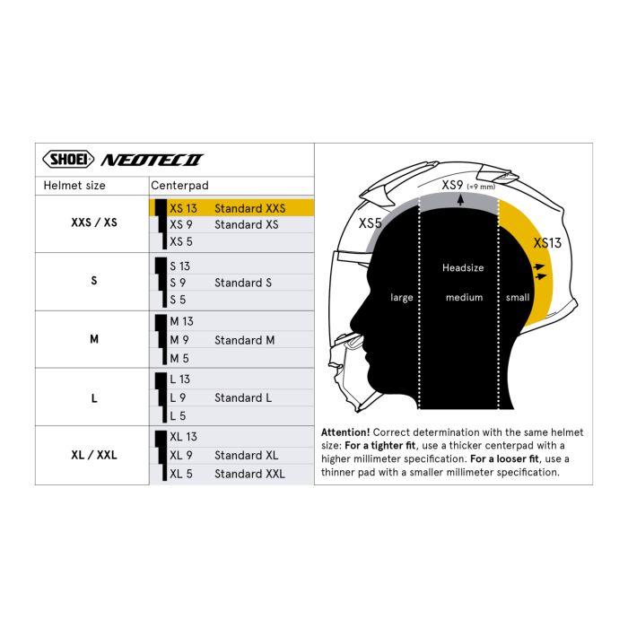 Shoei Type-l Calotta Interna L5 Neotec II