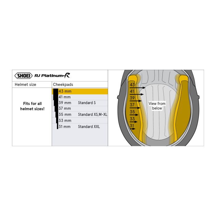 Shoei J-wing Guanciali  41