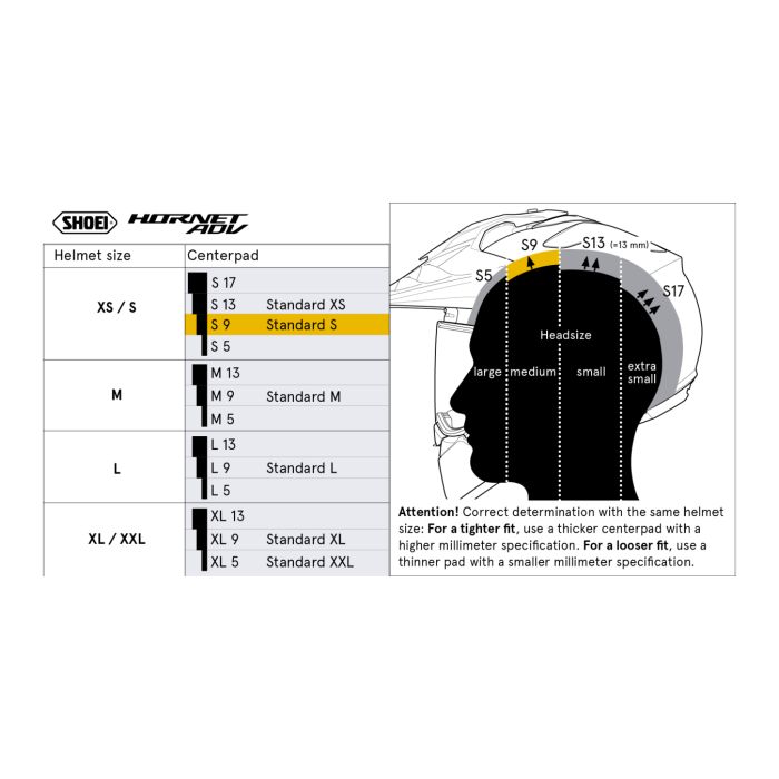 Cuffia Shoei L5 Per Casco Hornet Adv