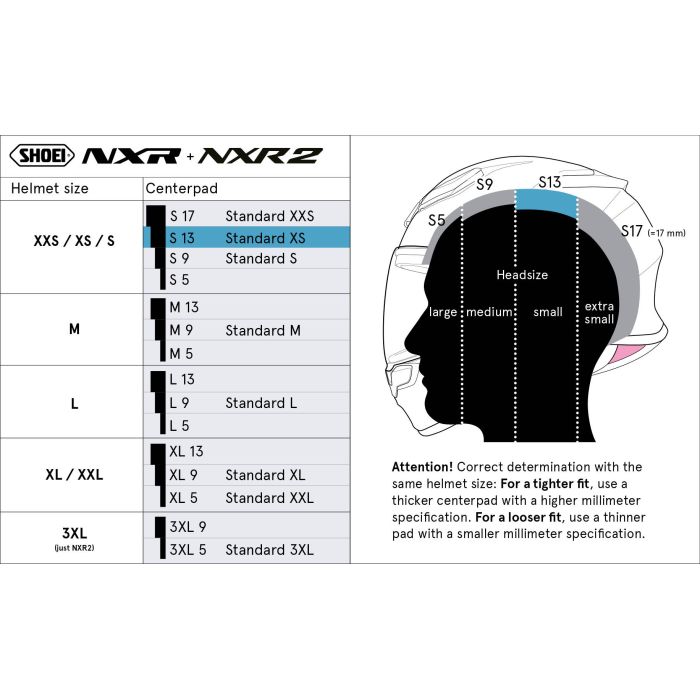 Cuffia Shoei L13 Per Casco Nxr/nxr2