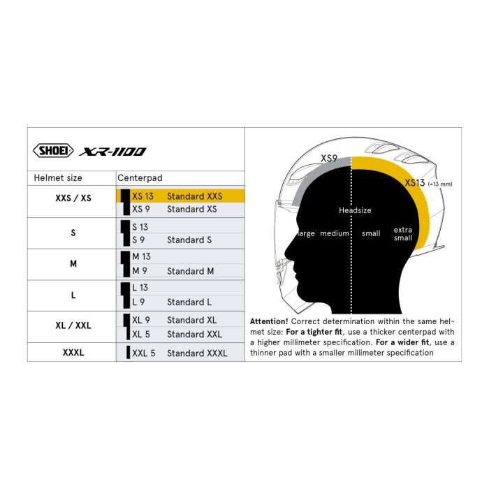 Shoei Type-b Calotta Interna M9