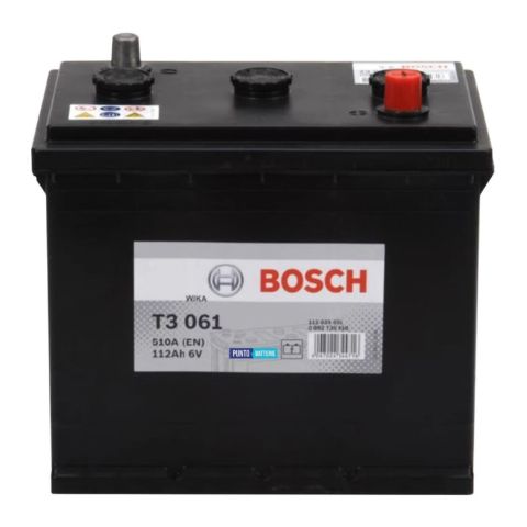 Batteria Bosch T3 061 6 V 112 Ah. 510 A.