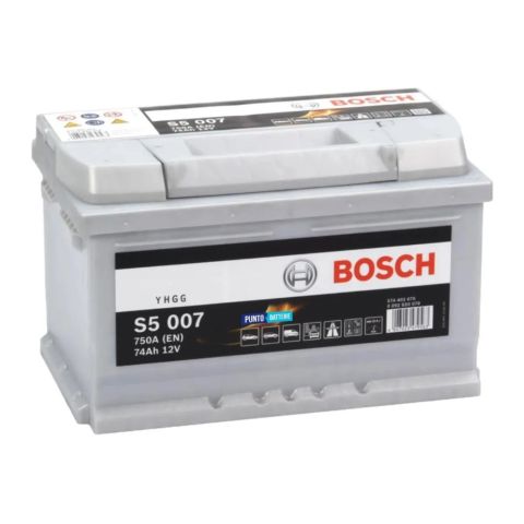 Batteria Bosch S5 007 12 V. 74 Ah. 750 A