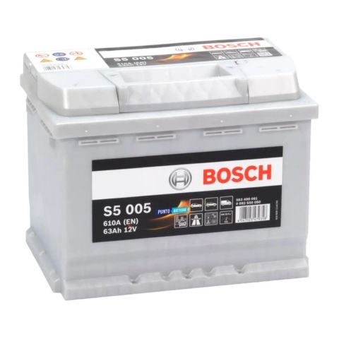 Batteria Bosch S5 005 12 V. 63 Ah. 610 A