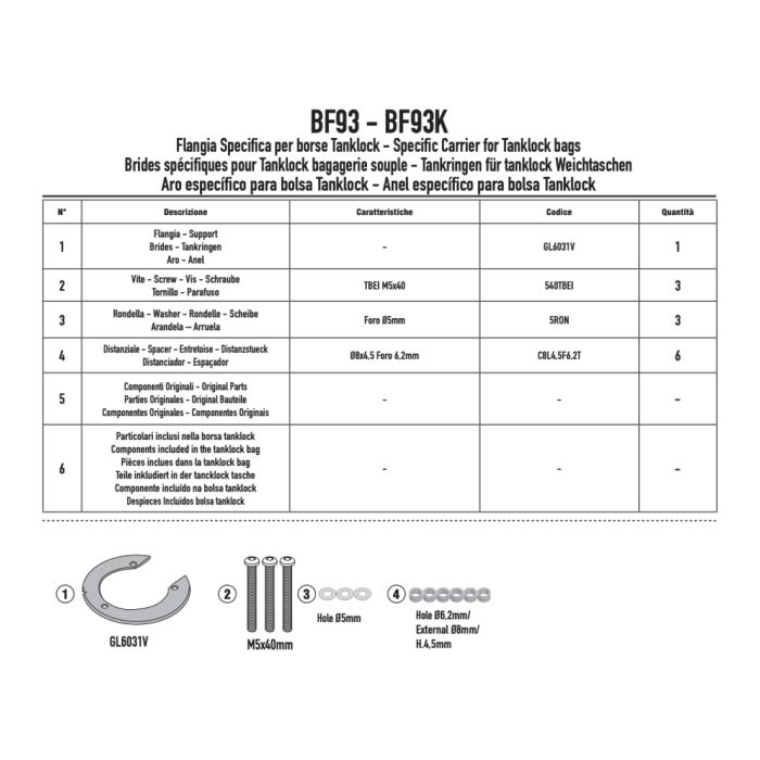 Flangia Givi Bf93 Kove 800x Pro (2024)