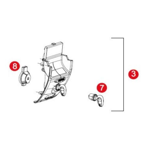 Givi Z2751m-b45r Blocco Cerniera Montata B45+