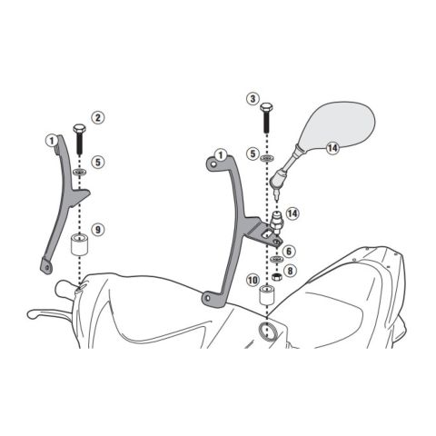 Givi Kit Attach.honda Vision 50-110 Ref. A1153a