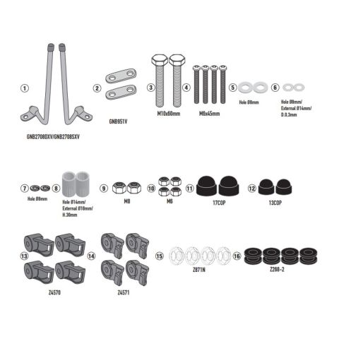 Kit Attacchi Givi Per Honda Sh Mode 2021