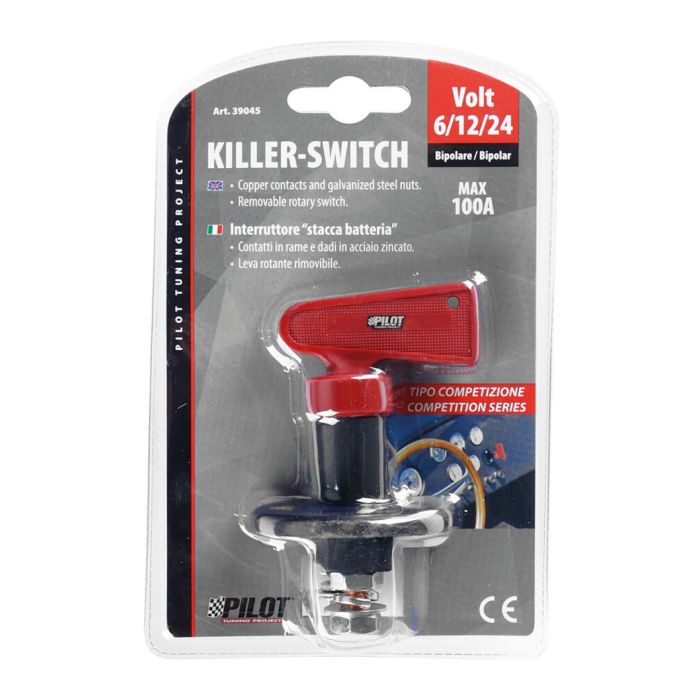 Interruttore Stacca-batteriaTipo Competizione, 6/12/24v Nd