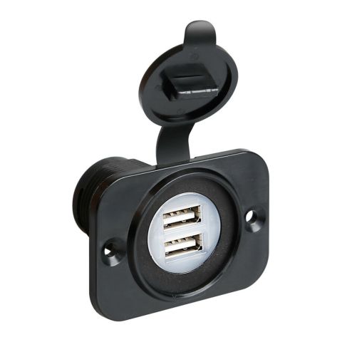 Doble toma USB Ext8 12/24V