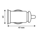 Enchufe USB, 600mA 12/24V