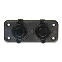 Dual power socket Ext2 12/24V waterproof