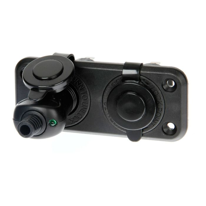 Toma de corriente dual Ext2 12/24V resistente al agua