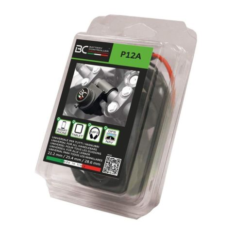 Toma para encendedor de cigarrillos con soporte de manillar BC P12A