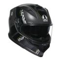 Casco Integrale Agv K7 In Fibra Kyber Matt Grey/yellow Fluo