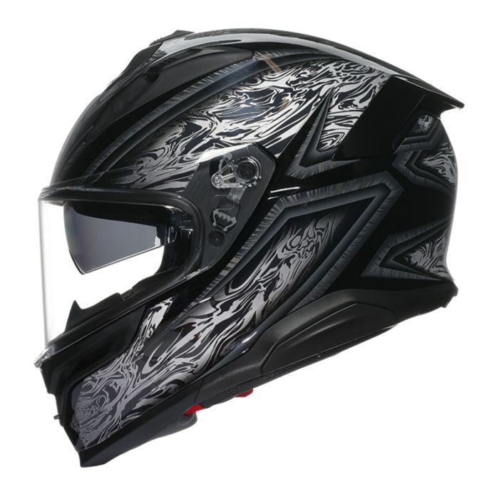 Casco Integrale Agv K7 In Fibra Damascus Black/silver