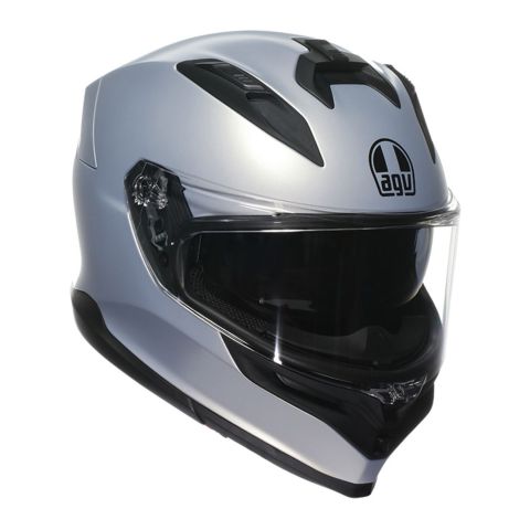 Casco Integrale Agv K7 In Fibra Matt Prisma Silver