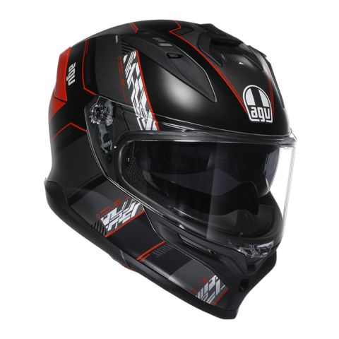 Casco Integrale Agv K7 In Fibra Kyber Matt Black/red