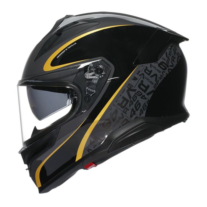 Casco Integrale Agv K7 In Fibra Flow 46 Yellow Grey