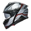 Casco Integrale Agv K7 In Fibra Jaeger Black/silver