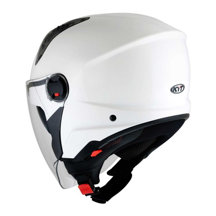 Casco Jet Kyt D-city Plain White