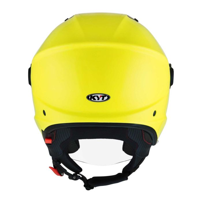 Casco Jet Kyt D-city Plain Yellow Fluo