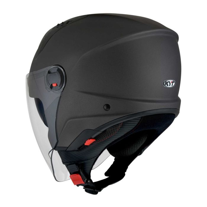 Casco Jet Kyt D-city Plain Matt Gun Metal