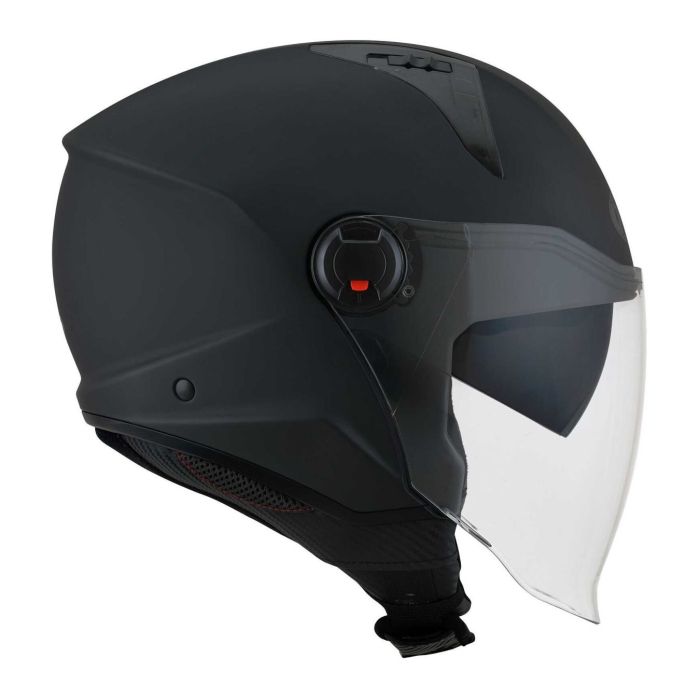 Casco Jet Kyt D-city Plain Matt Black